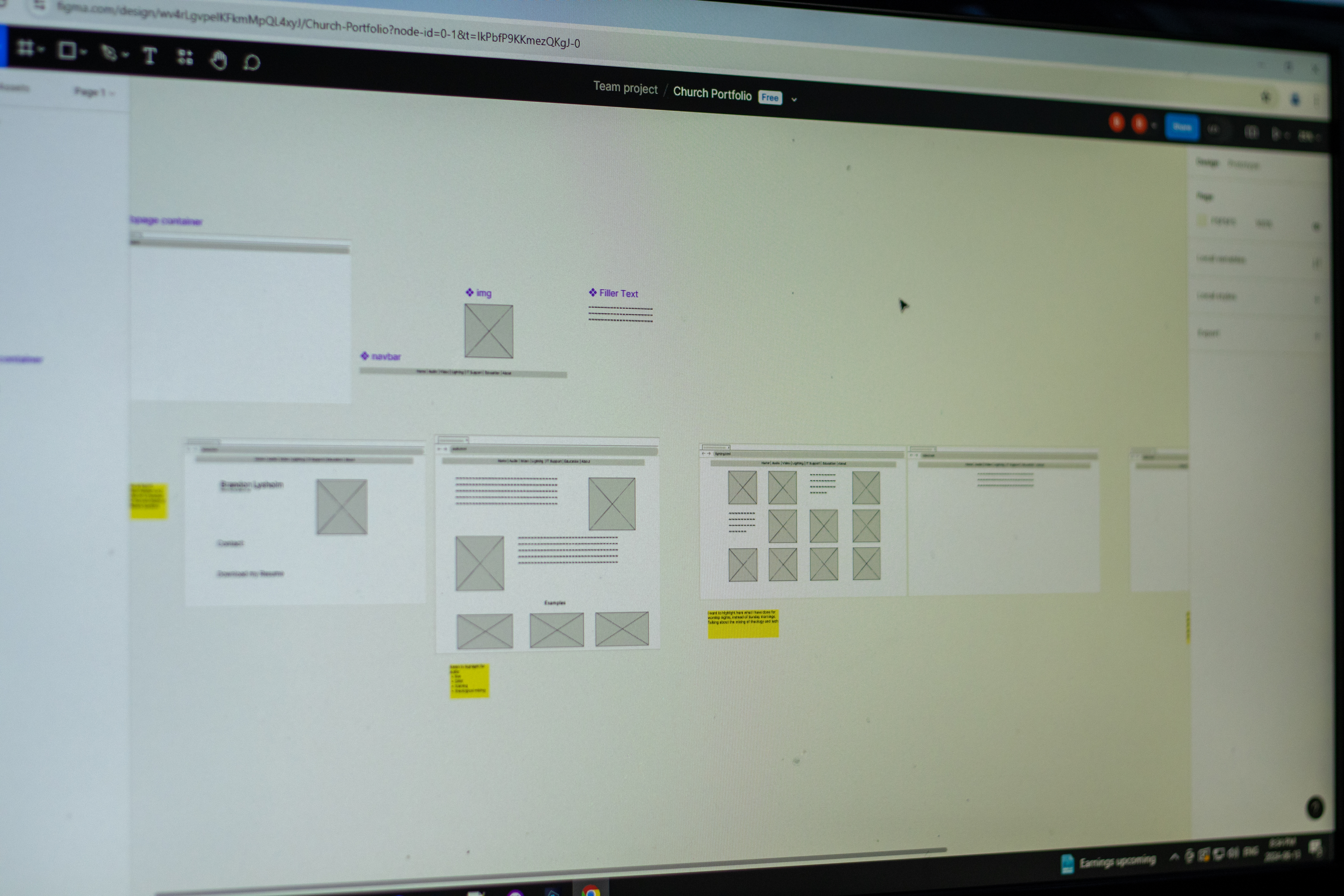 Image of GUI mockups